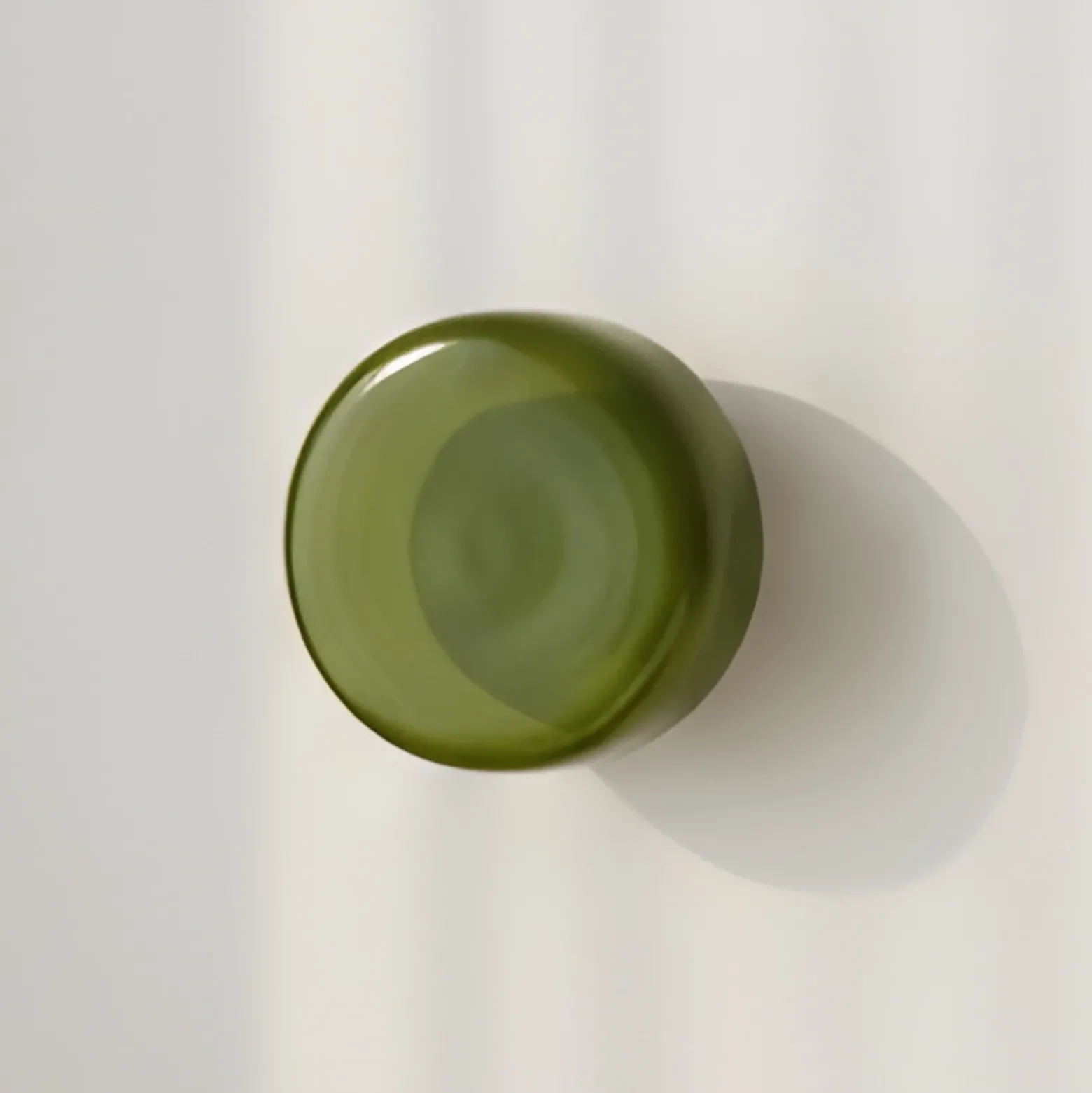 Aplique de pared BonBon, verde, Ø 16 cm, cristal