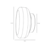 Aplique de pared BonBon, verde, Ø 16 cm, cristal