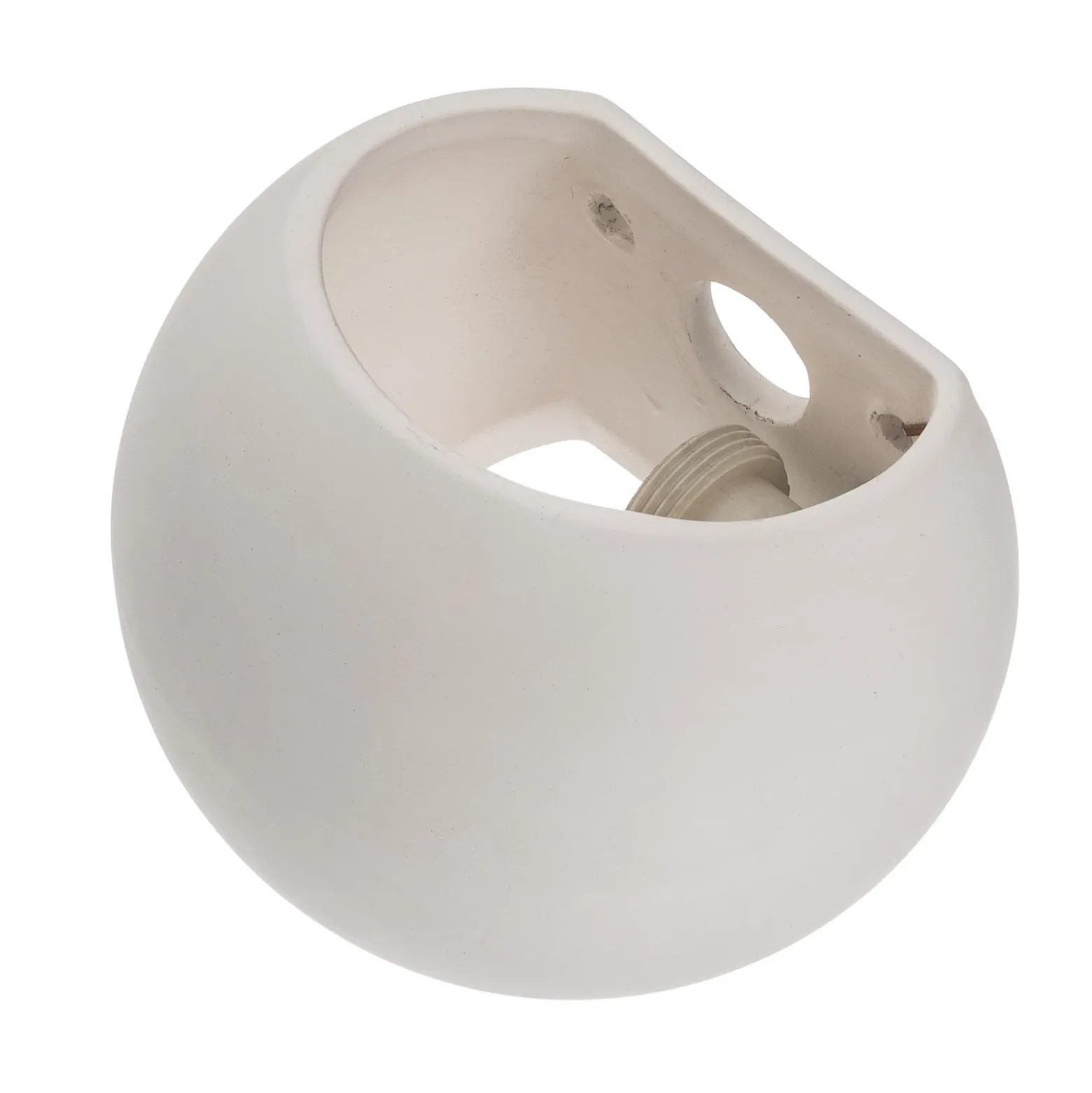 Aplique de pared Bullet con luz hacia arriba y hacia abajo, de cerámica blanca
