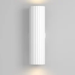 Aplique de pared Calipso, blanca, altura 20 cm, metal, 2xGU10, arriba/abajo