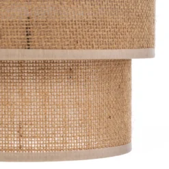 Aplique de pared Calisto, Jute, marrón natural, interruptor