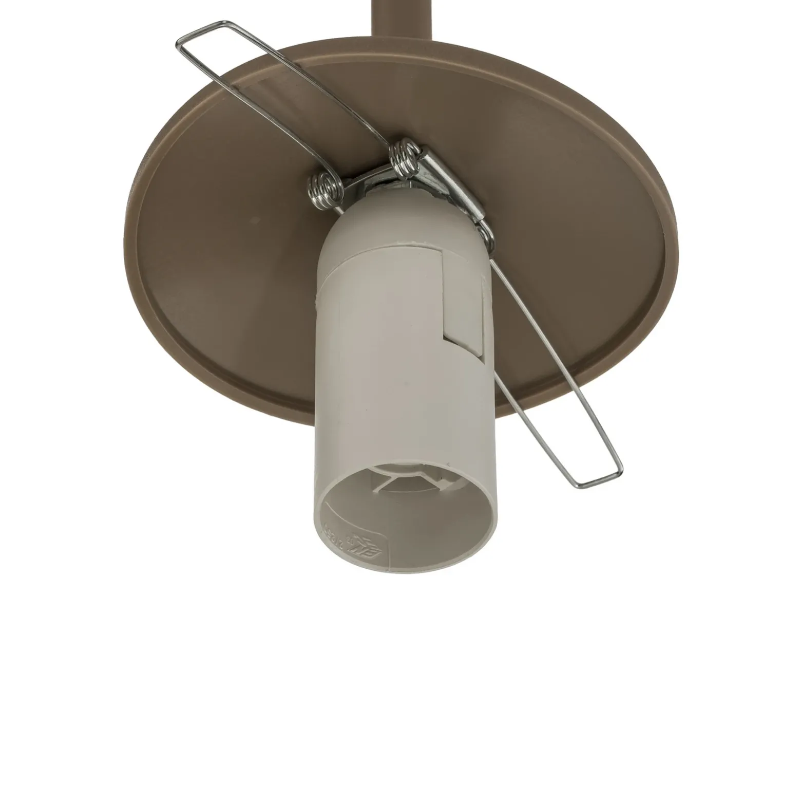 Aplique de pared Cambridge, beige, altura 34 cm, metal/vidrio, E14