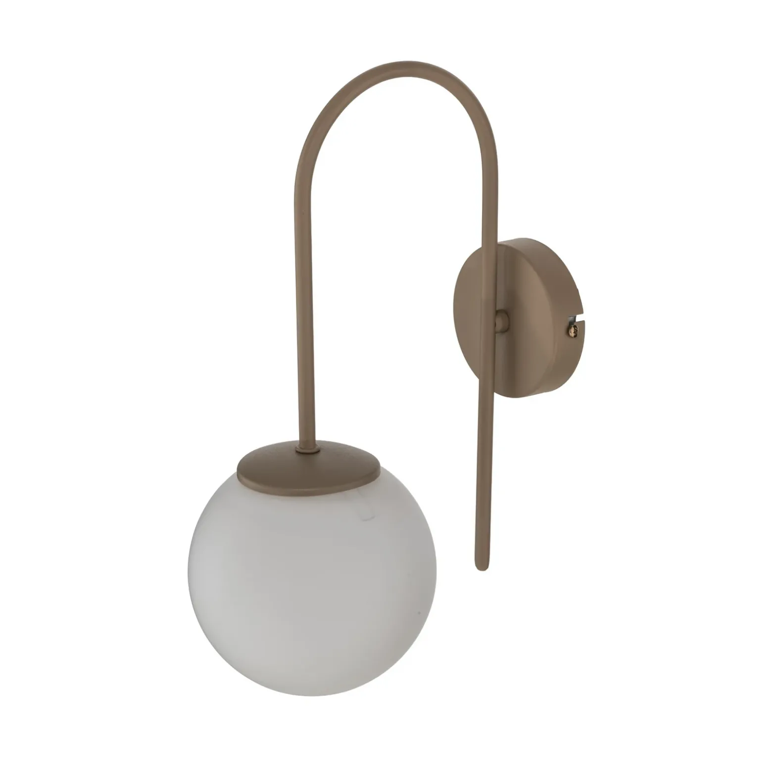 Aplique de pared Cambridge, beige, altura 34 cm, metal/vidrio, E14