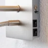 Aplique de pared Camilo de Lindby, color níquel, brazo de lectura LED, 28 cm