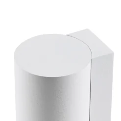 Aplique de pared CAN, blanco, 1 luz, altura 13 cm, metal, GU10
