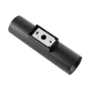 Aplique de pared CAN, negro, 2 luces, altura 22 cm, metal, GU10