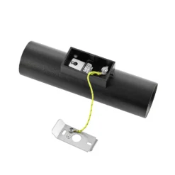 Aplique de pared CAN, negro, 2 luces, altura 22 cm, metal, GU10