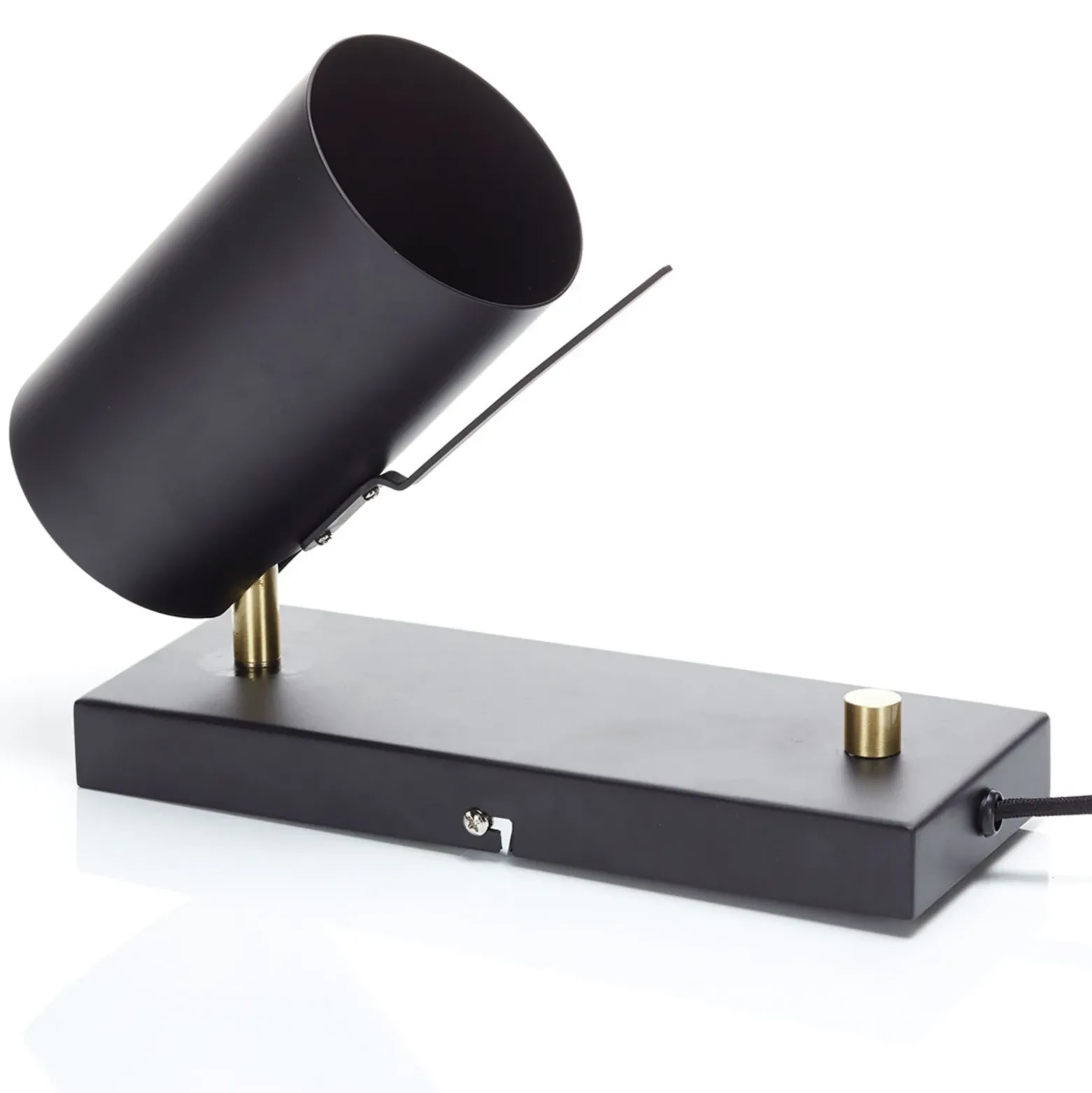 Aplique de pared Carrie atenuable con cable y enchufe