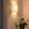 Aplique de pared Celine, beige, tela, E27