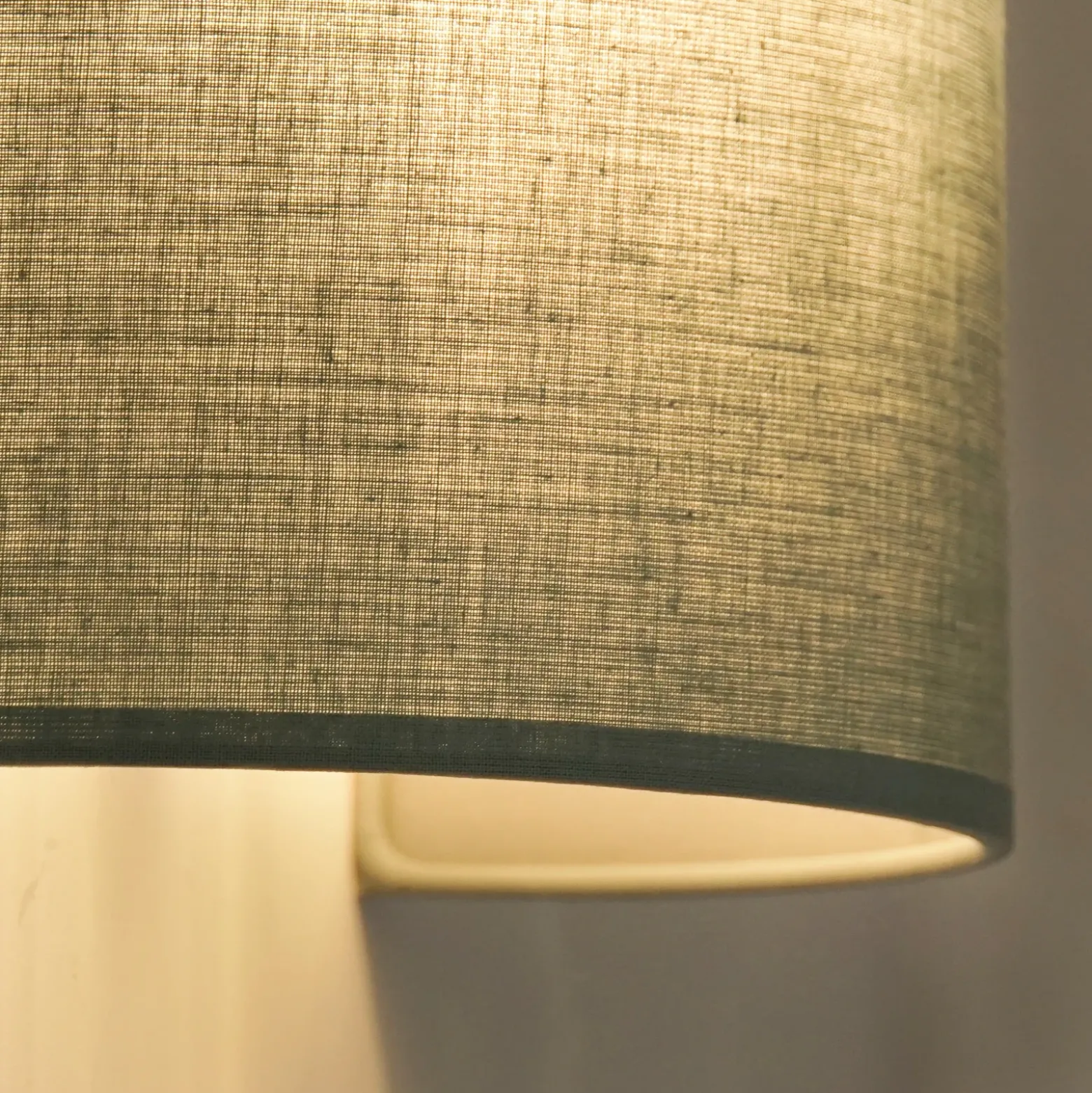 Aplique de pared Celine, salvia, tela, E27
