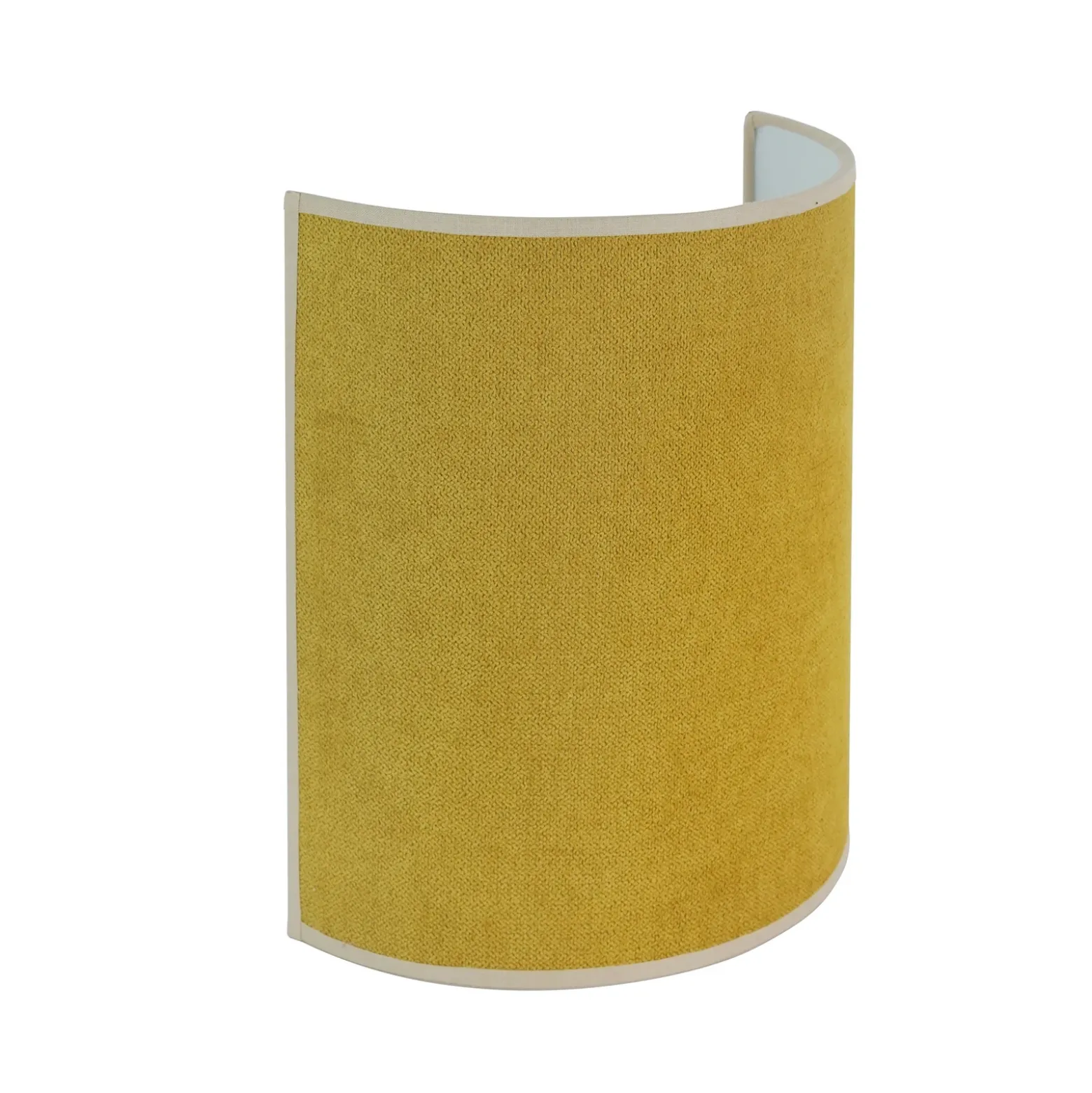 Aplique de pared Celine, Soro, amarillo mostaza, tela, E27