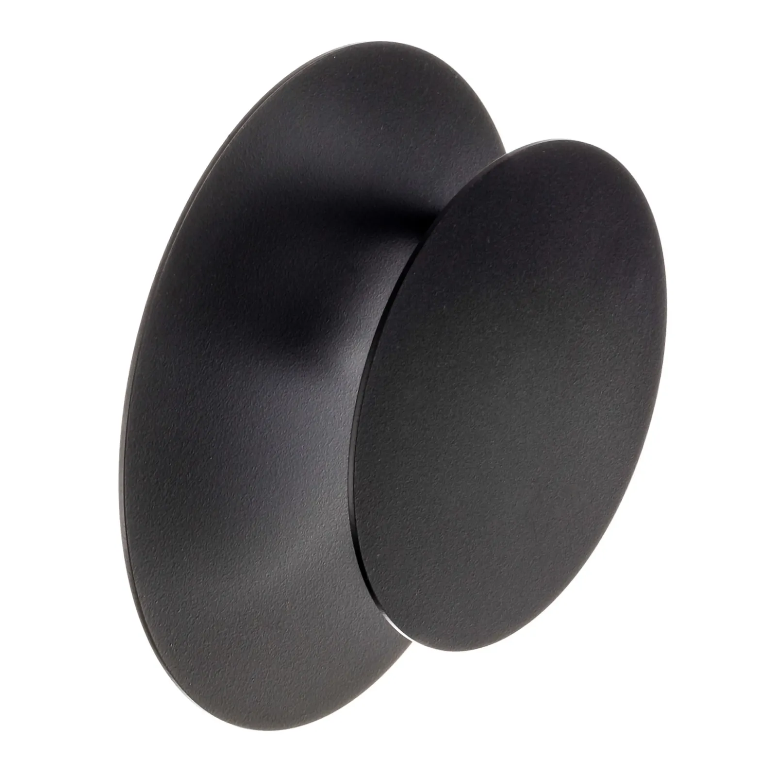 Aplique de pared Circle en forma redonda, negro