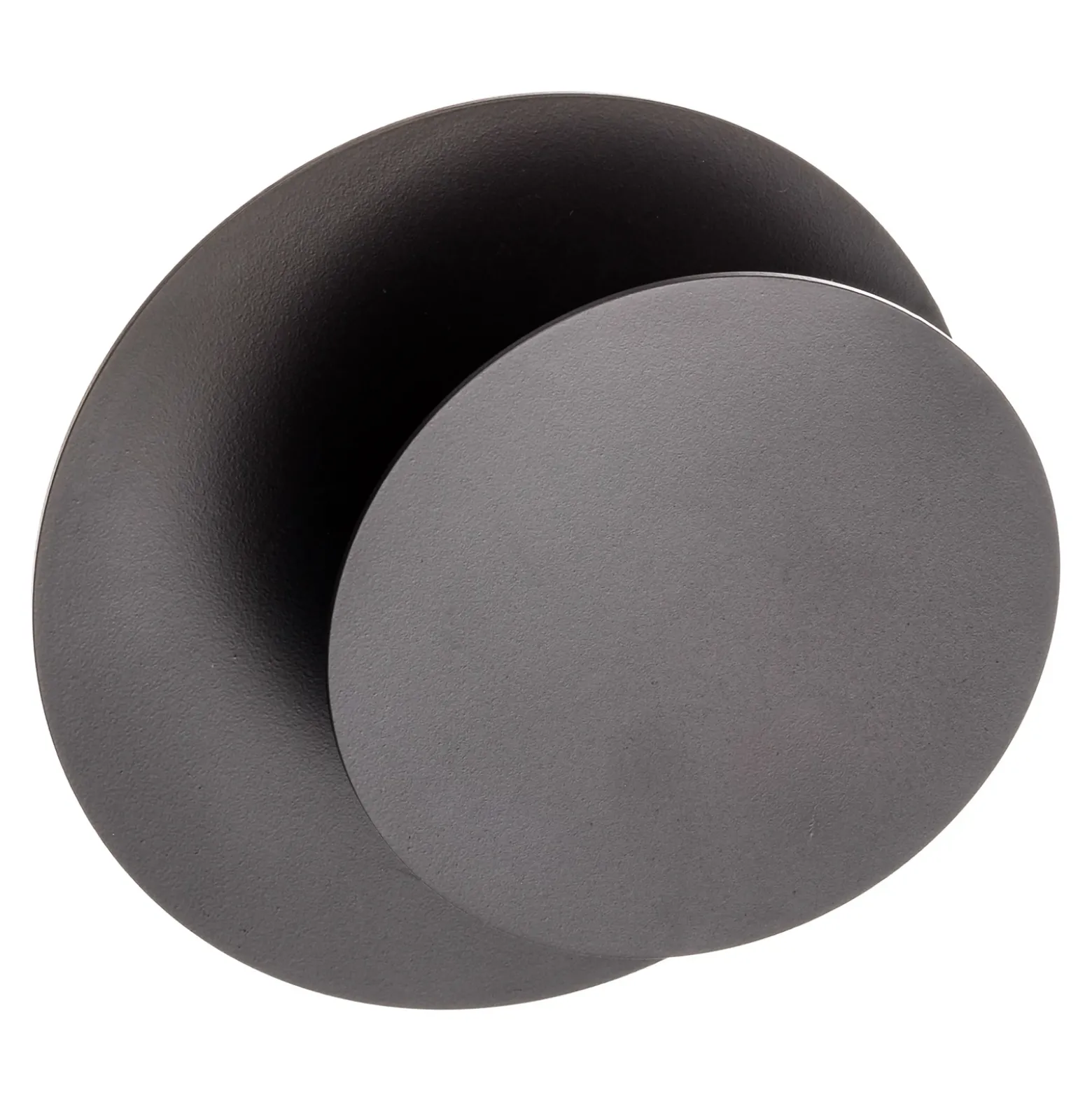 Aplique de pared Circle en forma redonda, negro