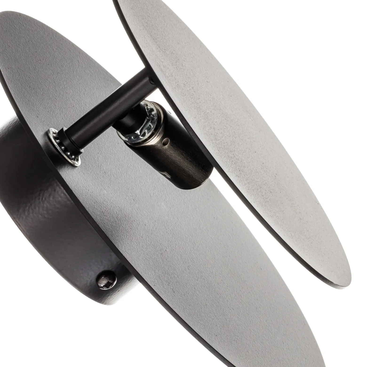 Aplique de pared Circle en forma redonda, negro
