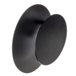 Aplique de pared Circle en forma redonda, negro