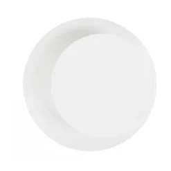 Aplique de pared Circle en forma redonda, blanco