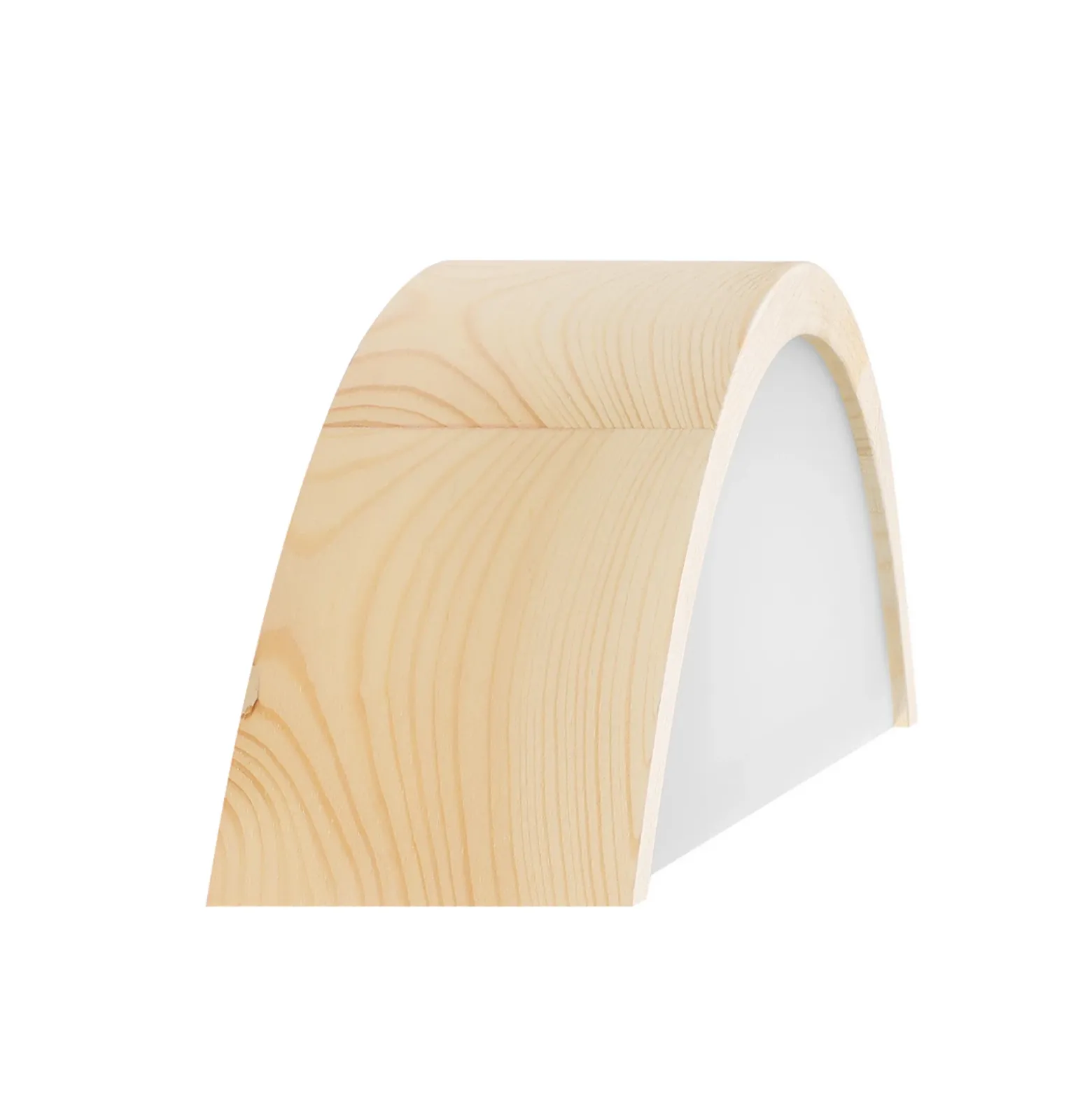 Aplique de pared Cleo D1DR410, madera de pino, 41 cm de largo, E27