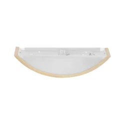 Aplique de pared Cleo D1DR410, madera de pino, 41 cm de largo, E27
