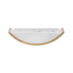Aplique de pared Cleo D1DR410, madera de roble, 41 cm de largo, E27