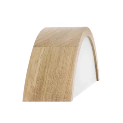 Aplique de pared Cleo D1DR410, madera de roble, 41 cm de largo, E27