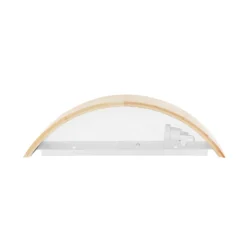 Aplique de pared Cleo D1DR410, madera de pino, 41 cm de largo, E27