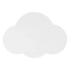 Aplique de pared Cloud, blanco, acero, luz indirecta, 38 x 27 cm
