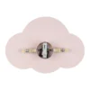 Aplique de pared Cloud, rosa, 38 cm de ancho, metal, nube, G9