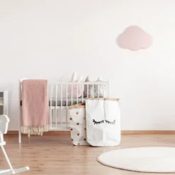 Aplique de pared Cloud, rosa, 38 cm de ancho, metal, nube, G9