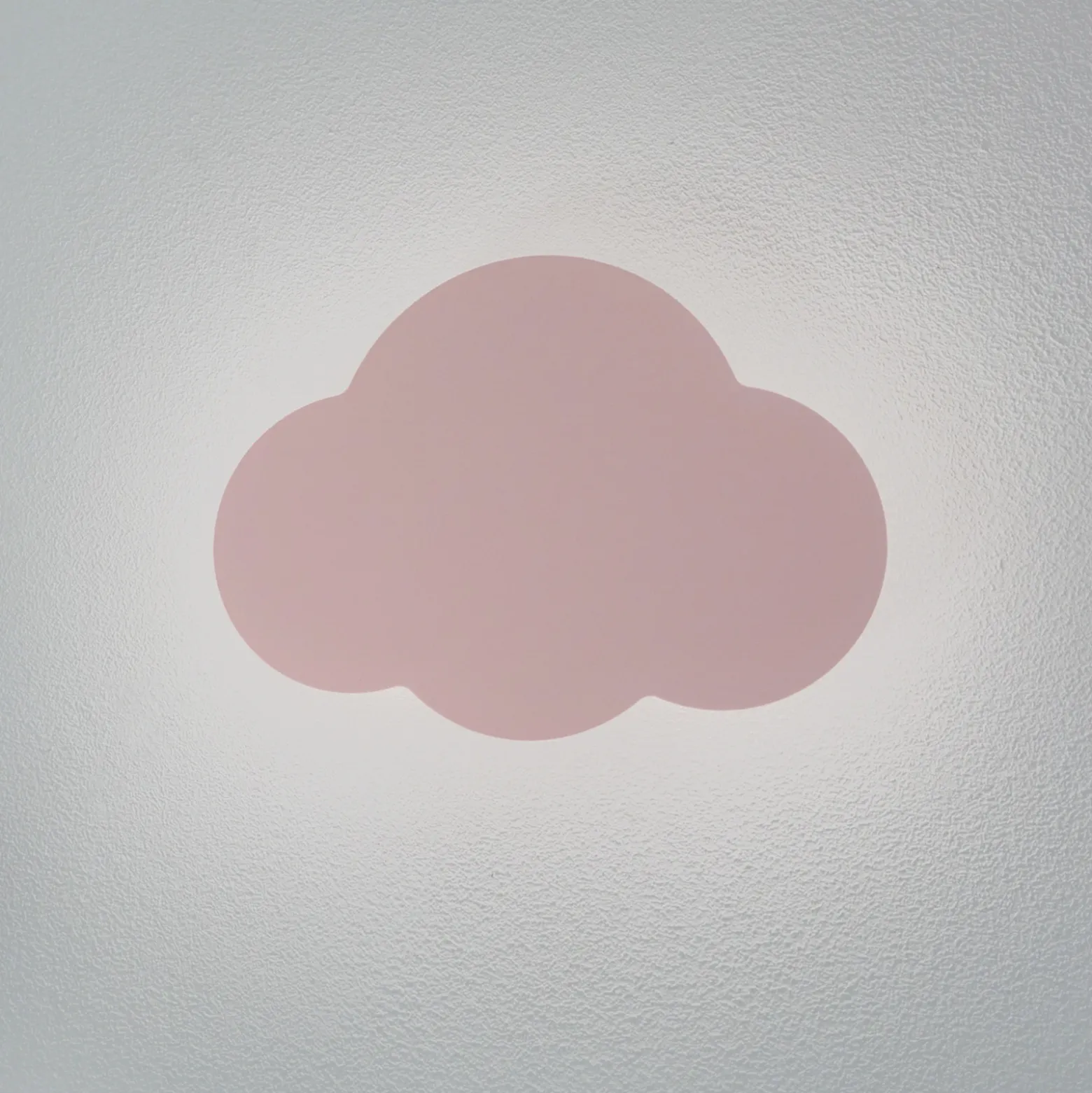 Aplique de pared Cloud, rosa, 38 cm de ancho, metal, nube, G9