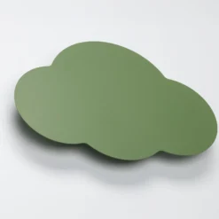 Aplique de pared Cloud, verde, metal, 38 cm de ancho, 2 luces, G9