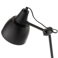Aplique de pared 997 con enchufe, de 1 luz, negro