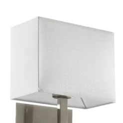 Aplique de pared 6519 con lámpara de lectura LED, plata satinada