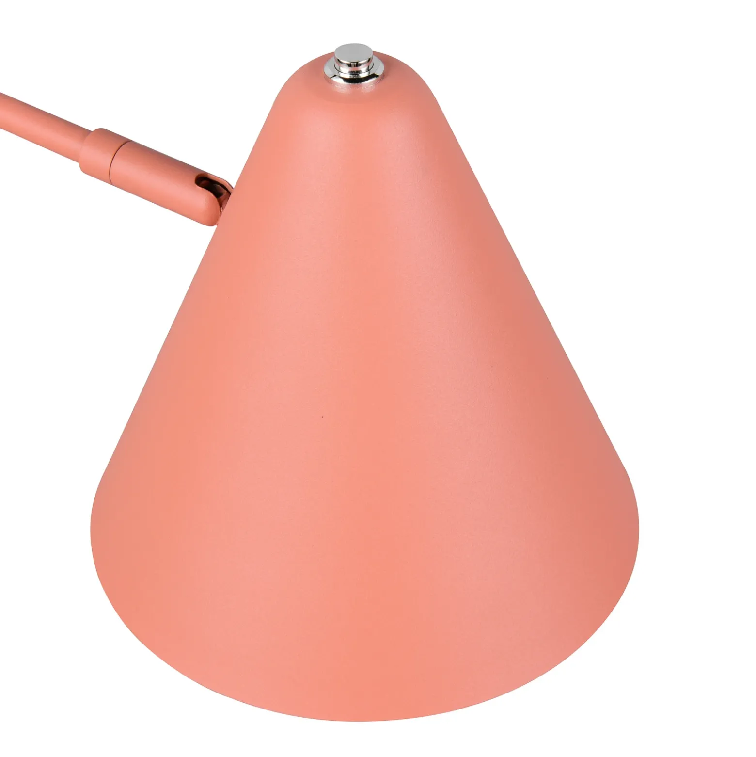 Aplique de pared Cosima, color albaricoque, saliente 54 cm, metal