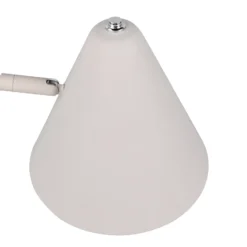 Aplique de pared Cosima, gris claro, saliente 54 cm, metal