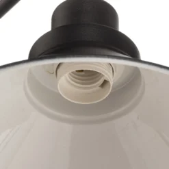 Aplique de pared Craft I de metal en negro