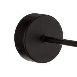 Aplique de pared Cubus, negro/ámbar, cristal, Ø 18 cm, E27