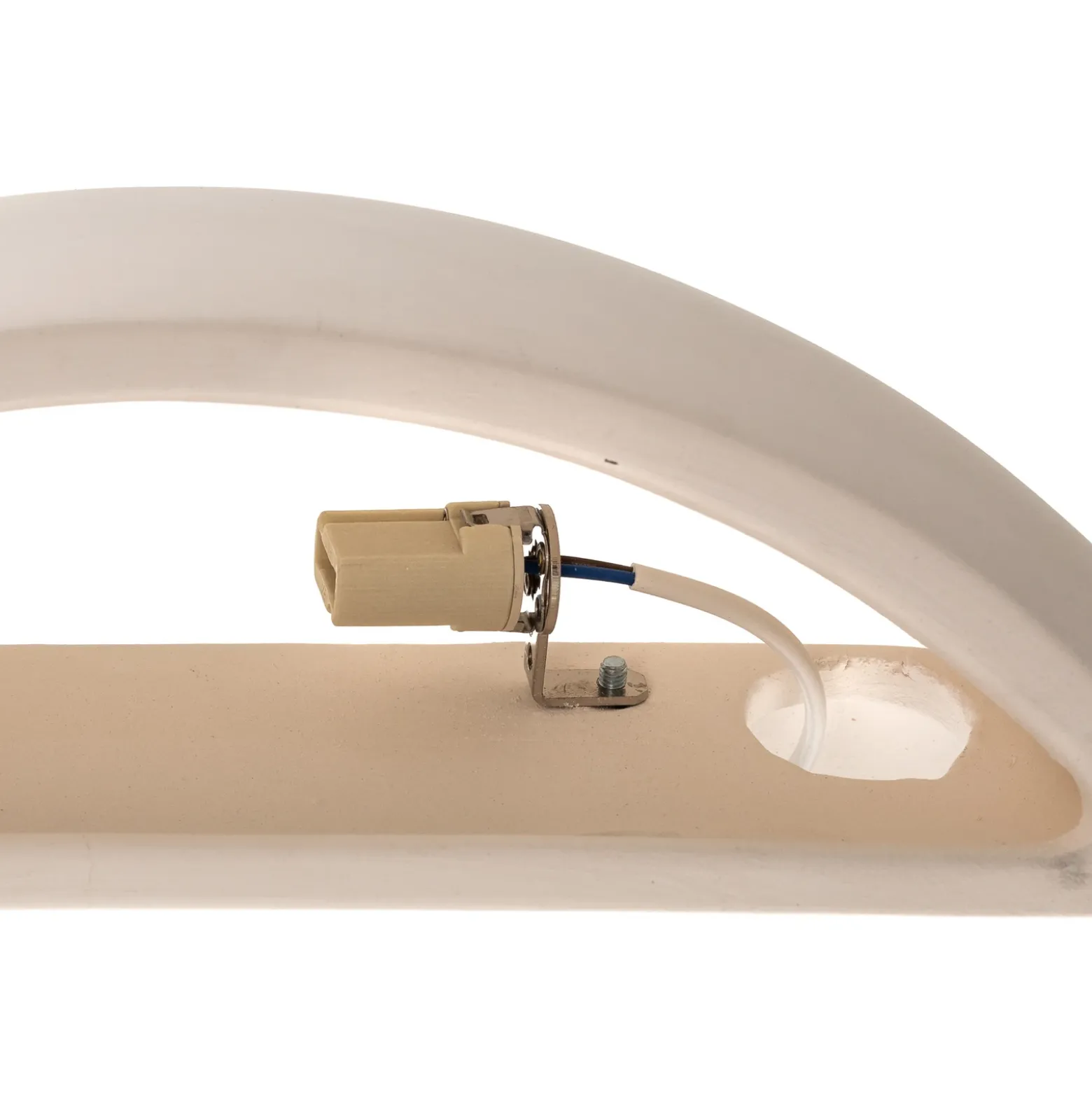 Aplique de pared Curve up/down de cerámica blanca