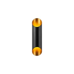 Aplique de pared Cut 11810, negro, metal, altura 30 cm, arriba/abajo