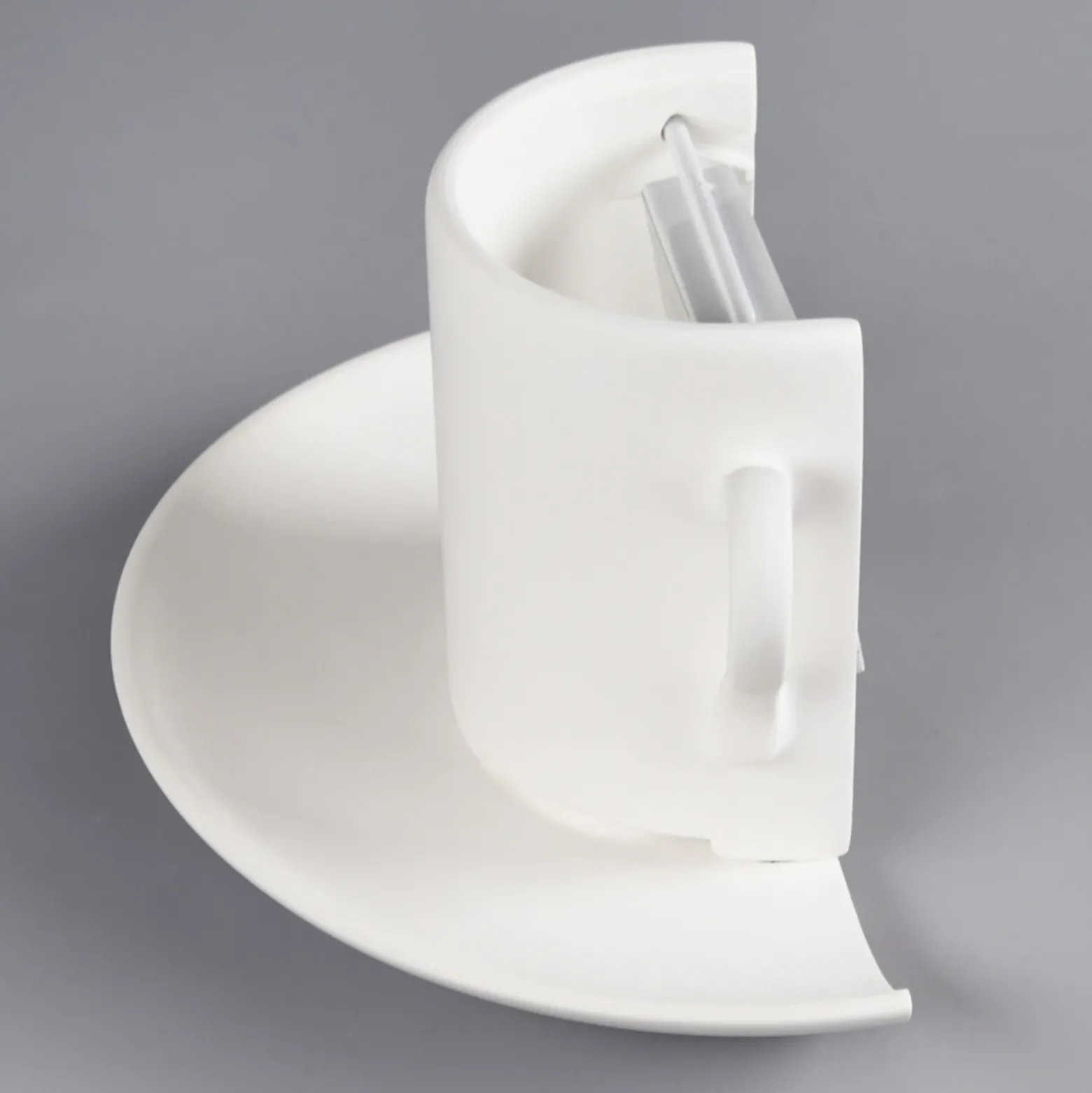 Aplique de pared de escayola pintable Pocillo