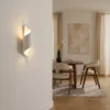 Aplique de pared Desirio de Lindby, blanco, 35 cm, G9, cerámica