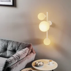 Aplique de pared Dione, 3 luces, blanco