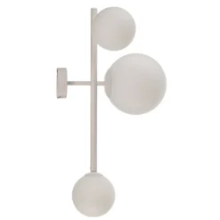 Aplique de pared Dione, 3 luces, blanco