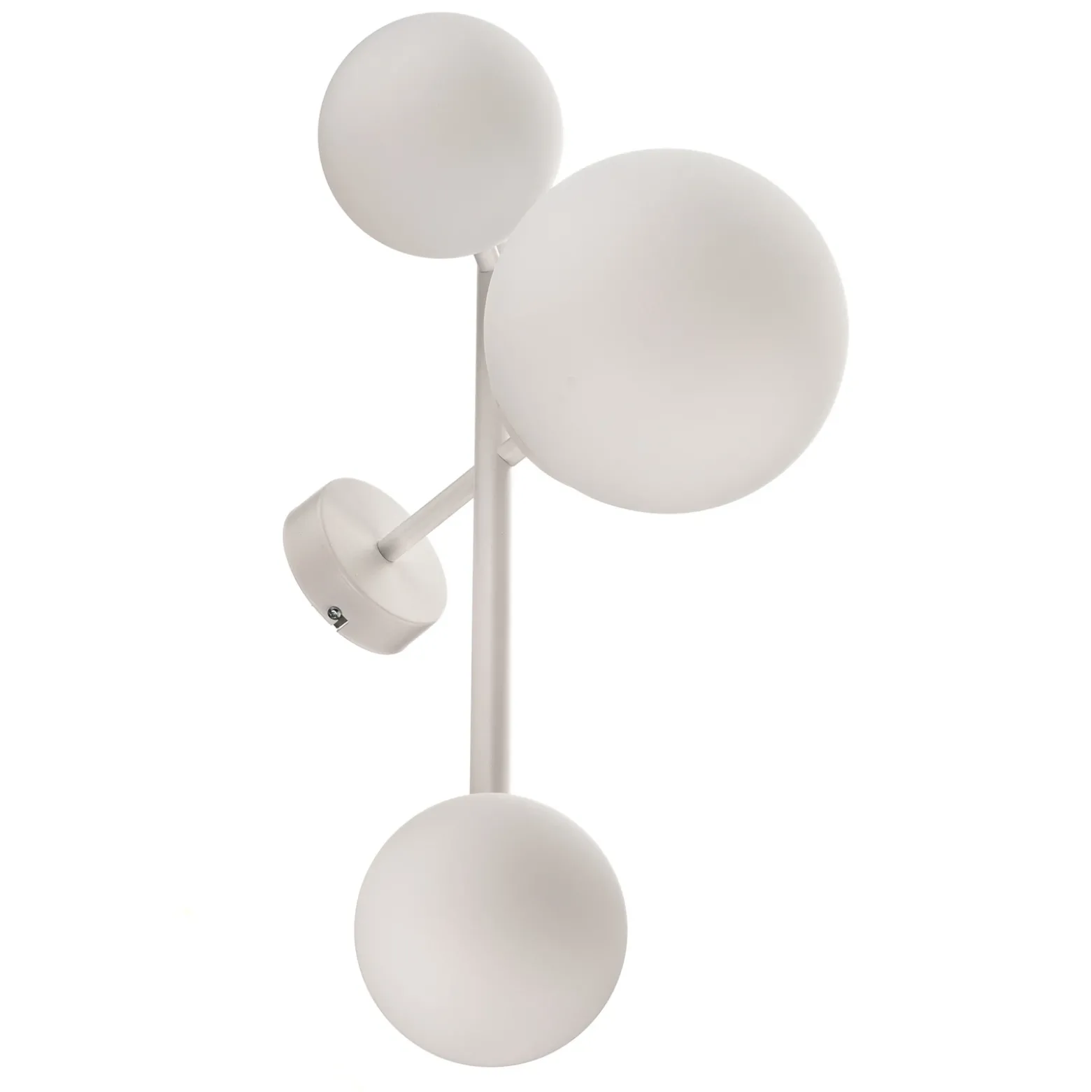 Aplique de pared Dione, 3 luces, blanco