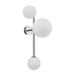 Aplique de pared Dione, 3 luces, cromado