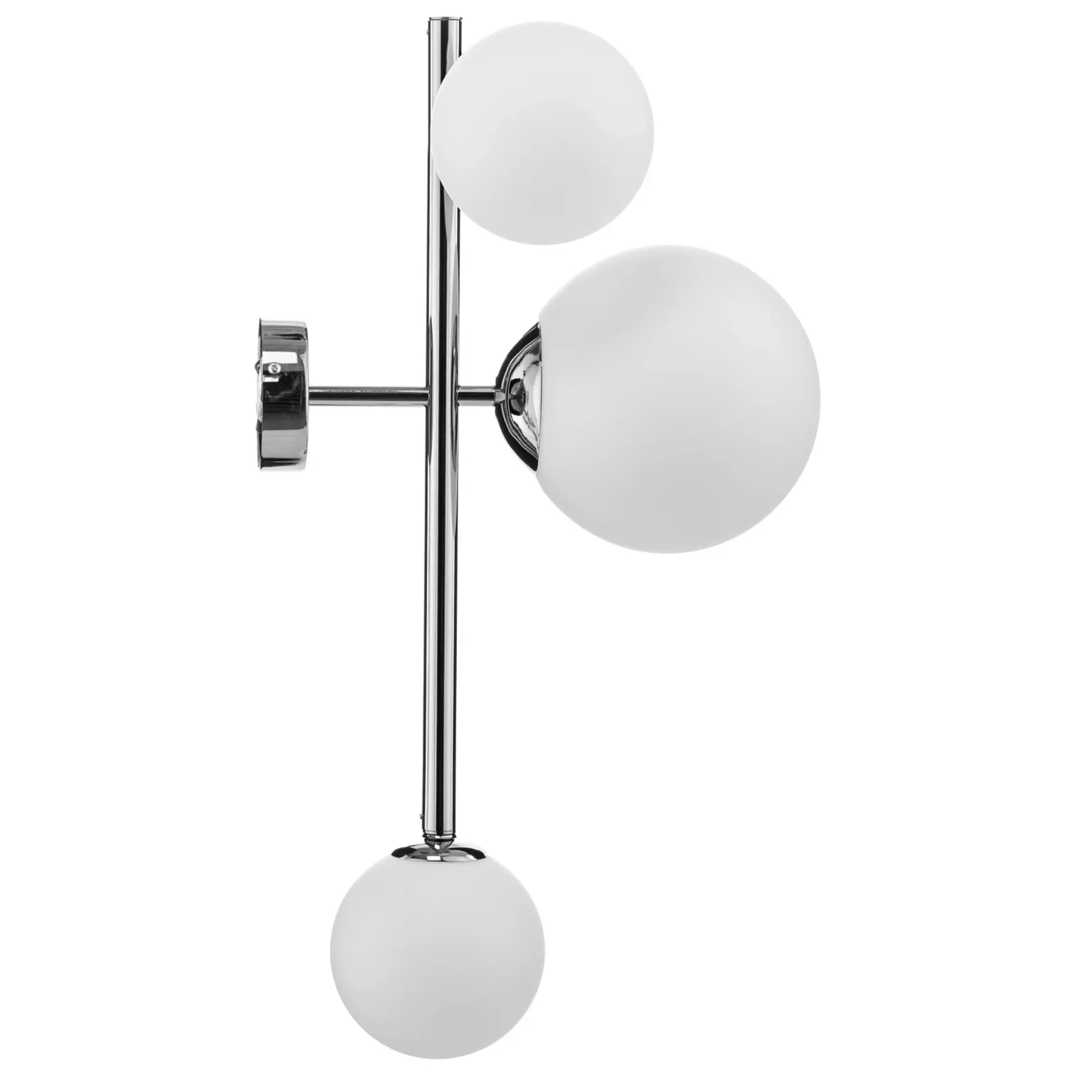 Aplique de pared Dione, 3 luces, cromado