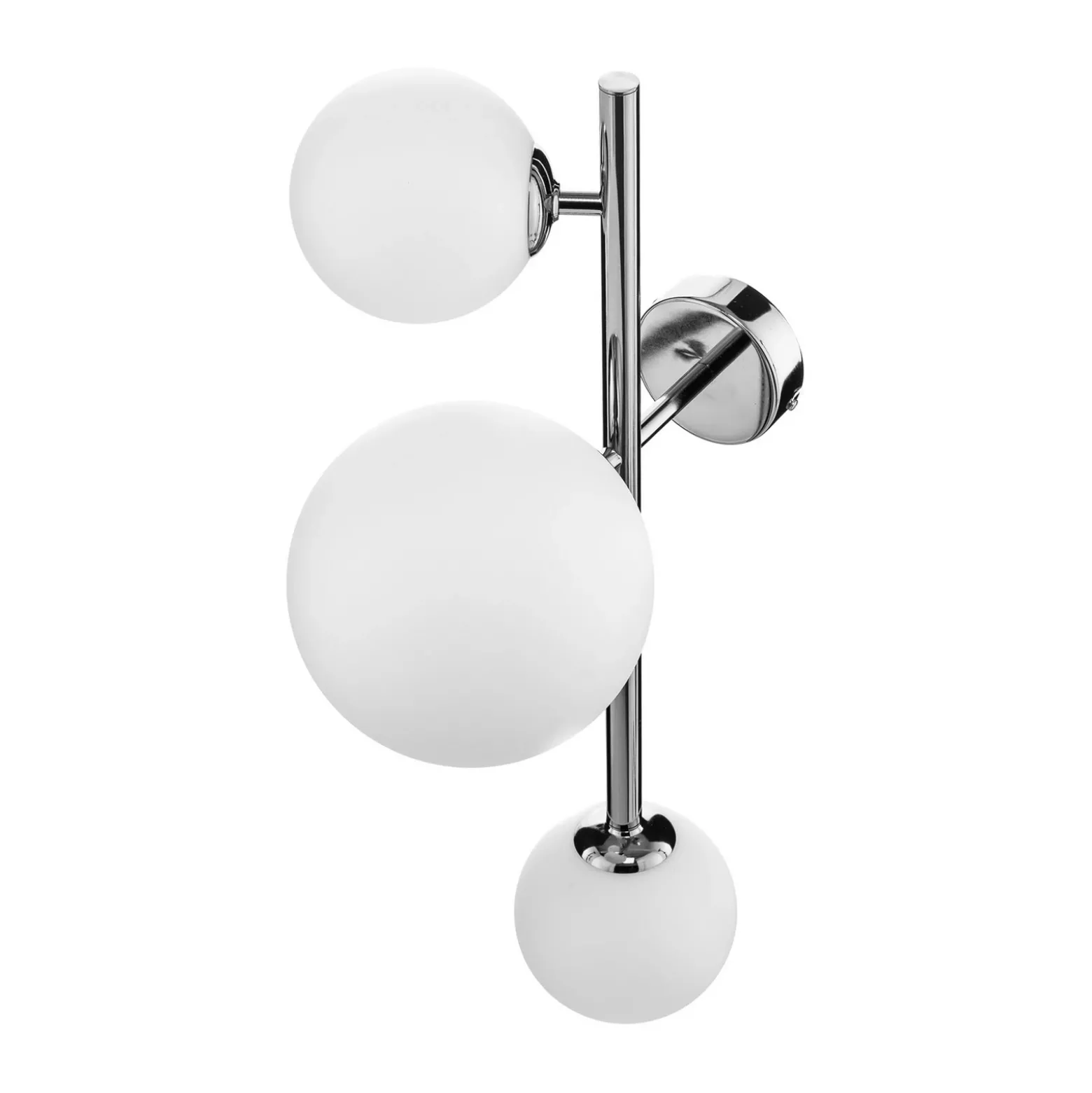 Aplique de pared Dione, 3 luces, cromado