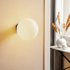 Aplique de pared Dione, soporte de pared negro
