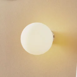 Aplique de pared Dione, soporte de pared blanco