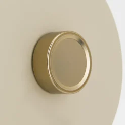 Aplique de pared Dotty, caqui, brazo flexible, atenuador, GU10