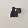 Aplique de pared Dunka de metal, 1 luz, negro